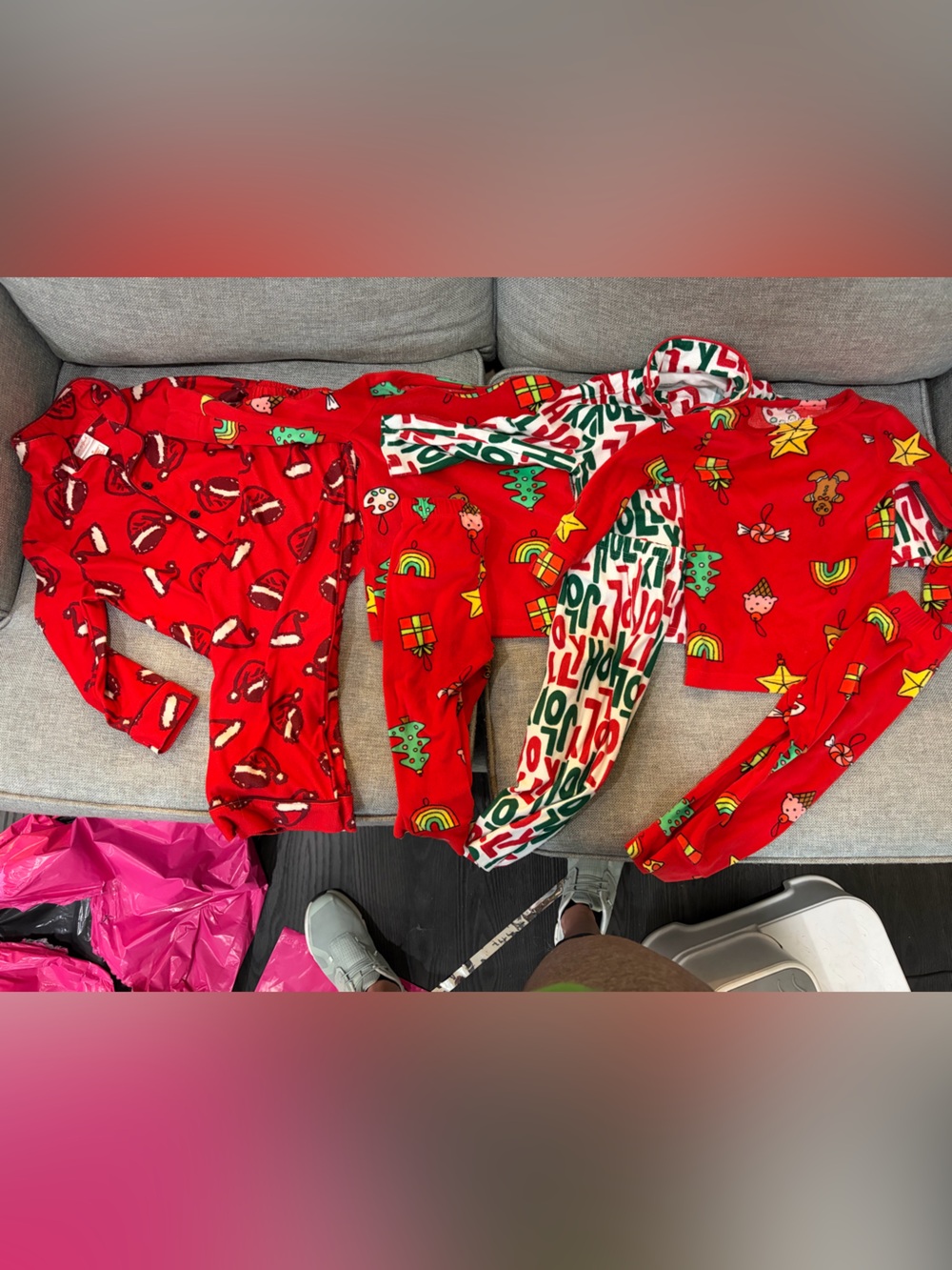 Bundle of unisex Christmas pajamas 2t